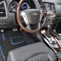 Автомобильные коврики EVA на Infiniti QX80 I 3 ряда (2013-2024)