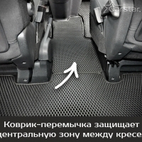 Автомобильные коврики EVA на Peugeot Traveller 7 мест, Long (2016-2024) 