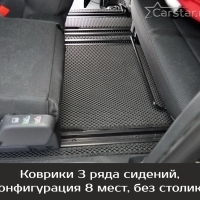 Коврики текстильные на Peugeot Traveller 8 мест, Long (2016-2024) 