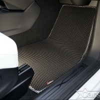 Двухслойные коврики EVA на Tesla Model X 6 мест 3 ряда (2015->) 
