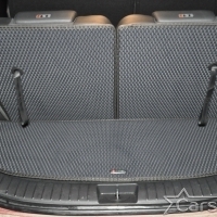 Двухслойные коврики EVA на Hyundai Santa Fe IV рестайл 3 ряда (2020->)