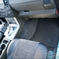 Двухслойные коврики EVA на Nissan Pathfinder III 3 ряда (2004-2014)
