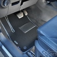 Двухслойные коврики EVA на Skoda Kodiaq I 3 ряда (2016->)