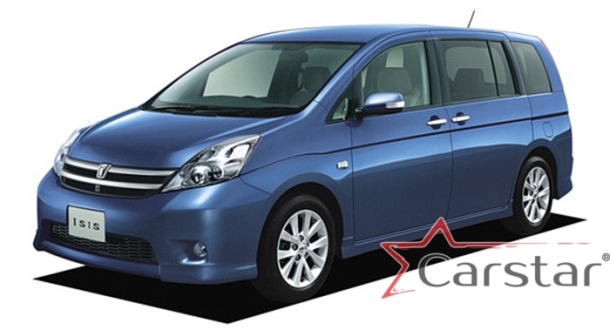 Текстильные коврики для Toyota Isis пр.руль 3 ряда (2004-2011)