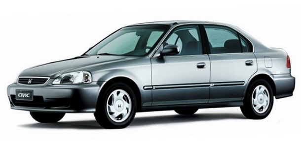 Двухслойные коврики EVA для Honda Civic VI 5D лифтбек (1995-2001)